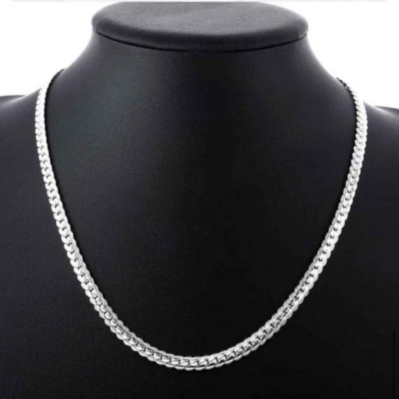 925 Sterling Silver Chain Necklace - Picture 1 of 5